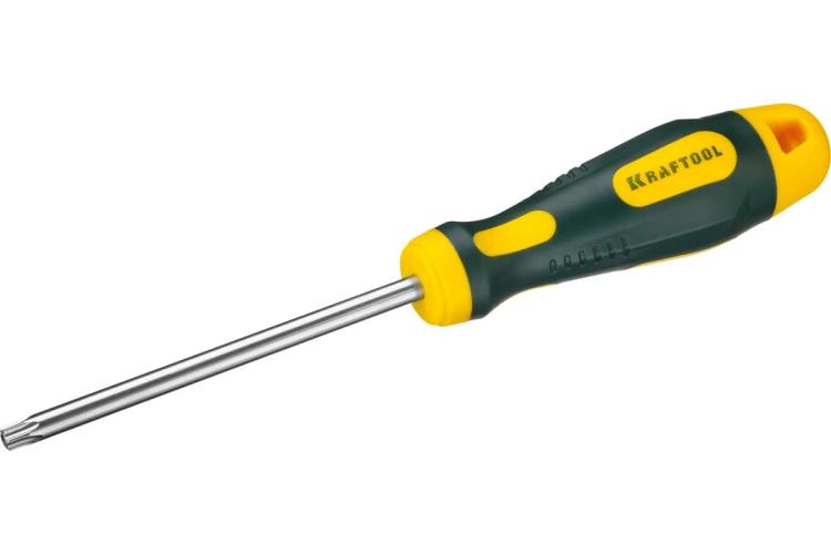 Отвёртка T30х100 TORX Hole, KRAFTOOL EXPERT 250077-30-100