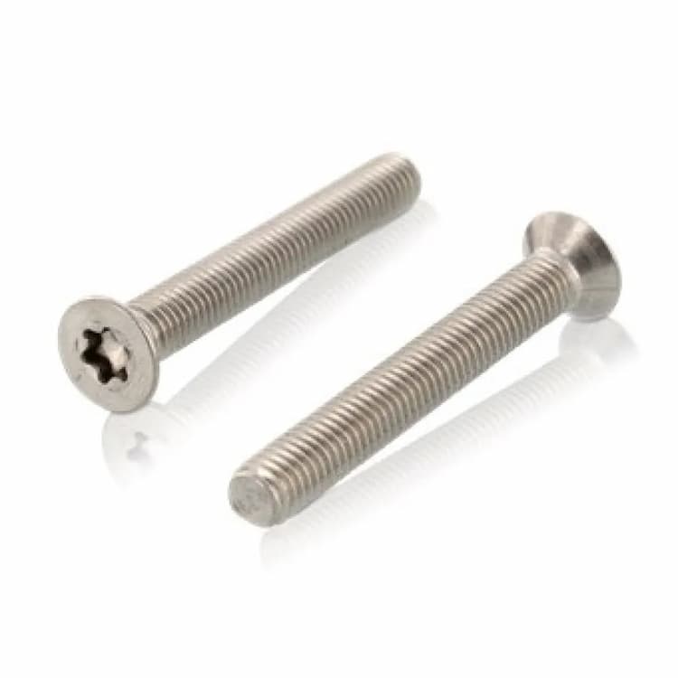 Винт М4х10, DIN 965 / ISO 14581 с потайной головкой TORX20, нержавеющая сталь А2