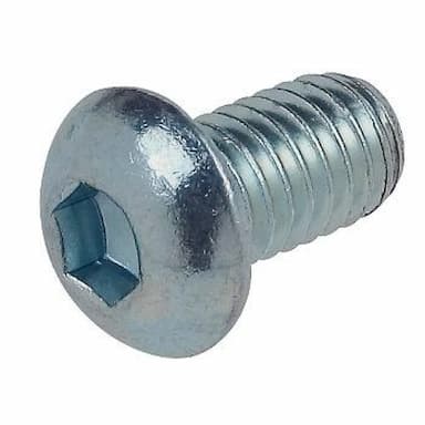 Винт 10.9 М6х25, ISO 7380-1 с полукруглой головкой и внутренним шестигранником, оцинкованный