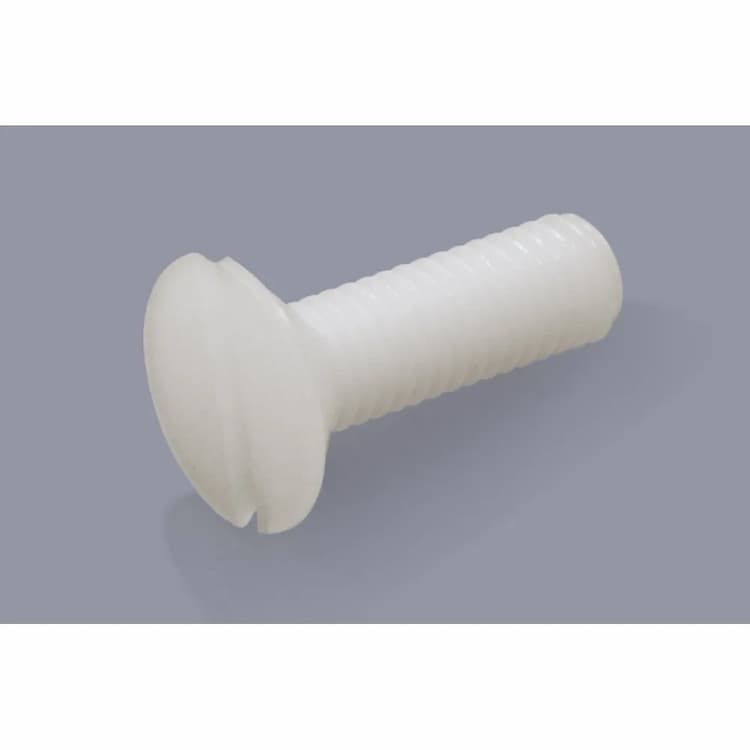 Винт М3х20, DIN 963 с потайной головкой и прямым шлицем, полиамид PA6.6