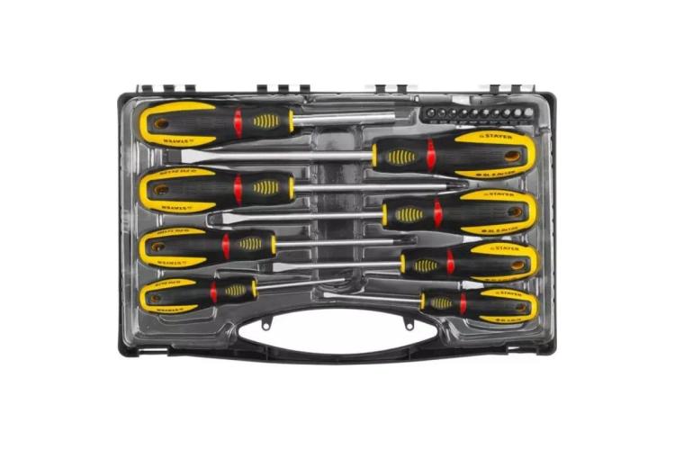 Отвёртка с битами, набор 18 предметов, STAYER PROFESSIONAL 25133-H8_z03