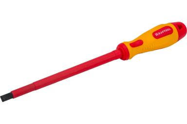 Отвёртка SL8х175 диэлектрическая, KRAFTOOL EXPERT 250083-8.0-175