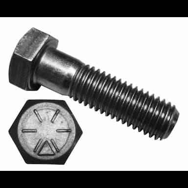 Болт Gr.8 UNF 3/4" x 4 1/2", DIN 931 с шестигранной головкой и неполной резьбой