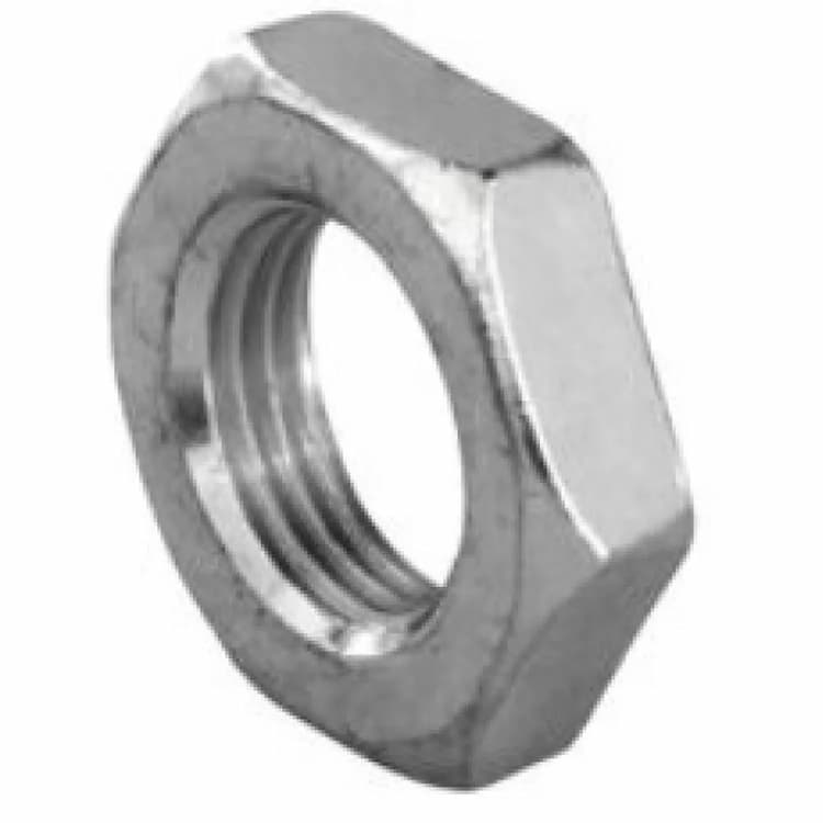 Гайка 14 H G 1/4", DIN 431 B шестигранная низкая с трубной резьбой, оцинкованная