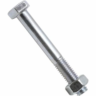 Болт М20х560, DIN 601 / ISO 4016 с шестигранной головкой с неполной резьбой и гайкой, оцинкованный