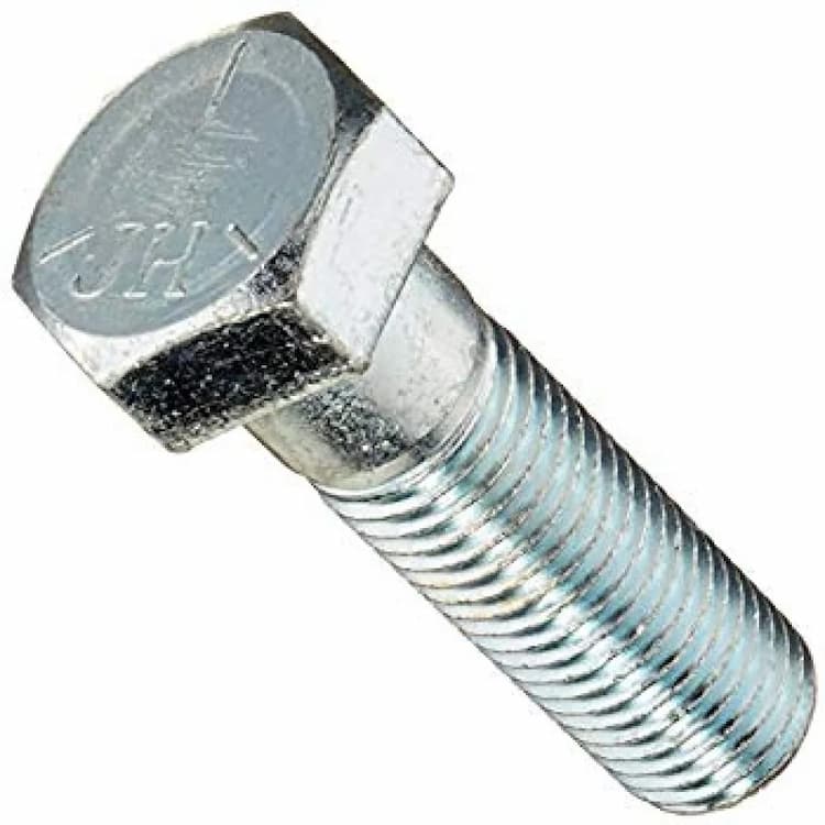 Болт Gr.5 UNC 3/4" x 5", DIN 931 с шестигранной головкой и неполной резьбой, оцинкованный