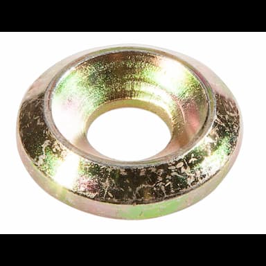 Шайба d10.8х30, конусная мм для конструкционных саморезов 10 мм, оцинкованное желтое