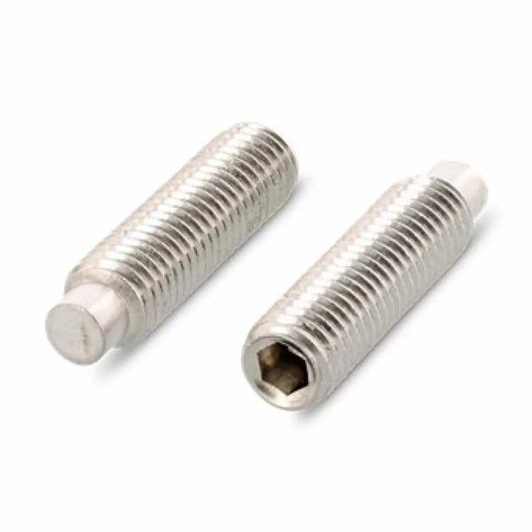 Винт М10х45, DIN 915 / ISO 4028 установочный с внутренним шестигранником с цилиндрическим концом, нержавеющая сталь А2