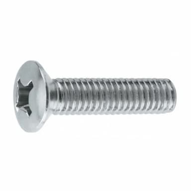 Винт 4.8 М4х12, DIN 966 / ISO 7047 с полупотайной головкой PH, оцинкованный