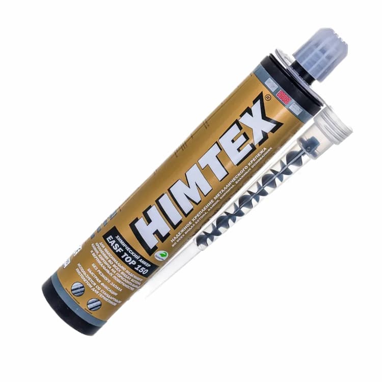 Анкер химический 300 мл, HIMTEX EASF эпокси-акрилат, для бетона и кирпича, с насадкой
