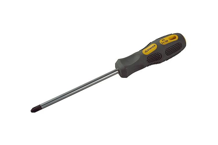 Отвёртка PH0х100, STAYER MAX-GRIP Regular 2582-0-100 G