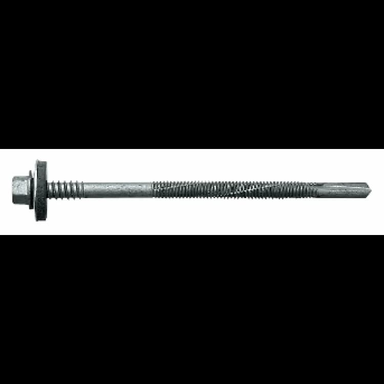 Саморез d5.5/6.3x150, для сэндвич-панелей по стали до 12.5 мм HSP-R-S19 SW8, цинковые хлопья