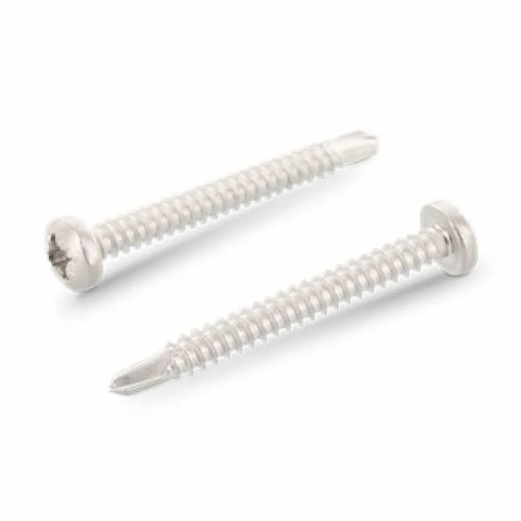 Саморез d4.8х16, DIN 7504 N с полукруглой головкой со сверлом PZ JP81, нержавеющая сталь А2