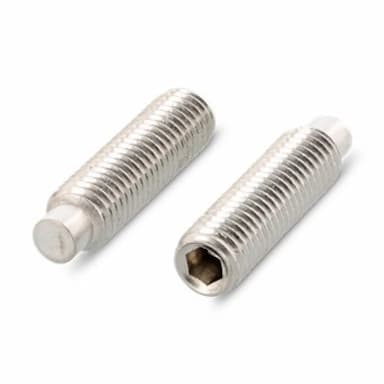 Винт М5х12, DIN 915 / ISO 4028 установочный с внутренним шестигранником с цилиндрическим концом, нержавеющая сталь А2