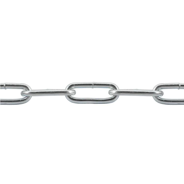 Цепь d10, DIN 763 длиннозвенная сварная, оцинкованная, бухта 10 м