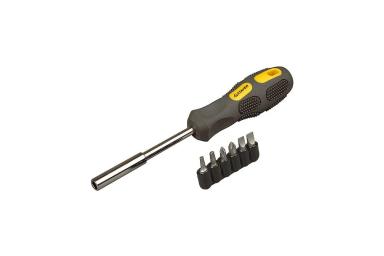 Отвёртка с битами, набор 7 предметов, STAYER MAX-GRIP 2587-H7 G