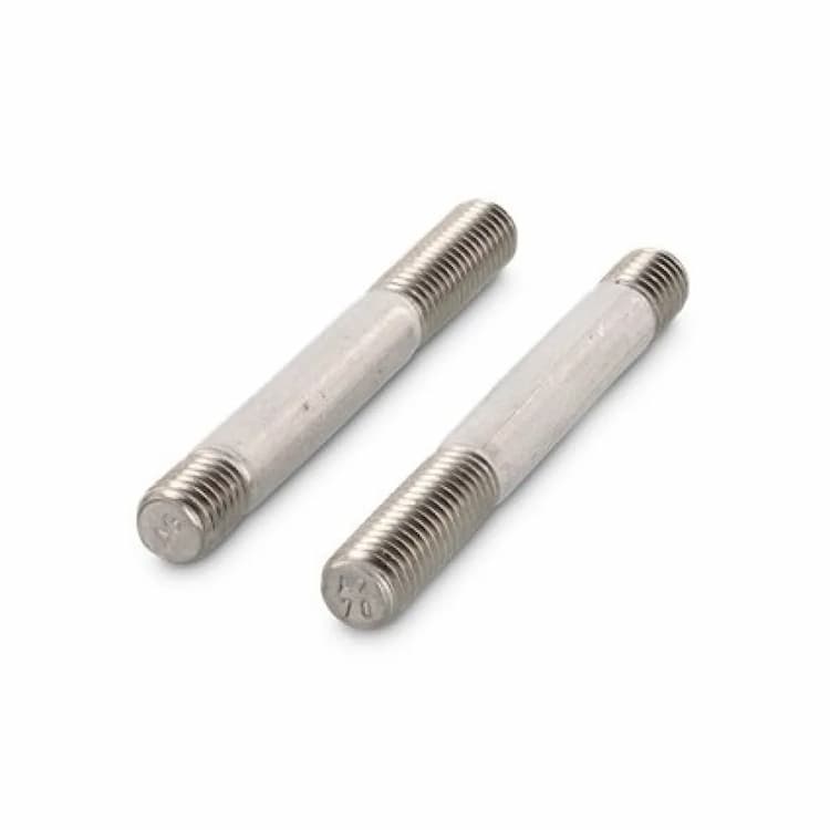 Шпилька 1.25d М24х80, DIN 939 резьбовая с ввинчиваемым концом, нержавеющая сталь А2