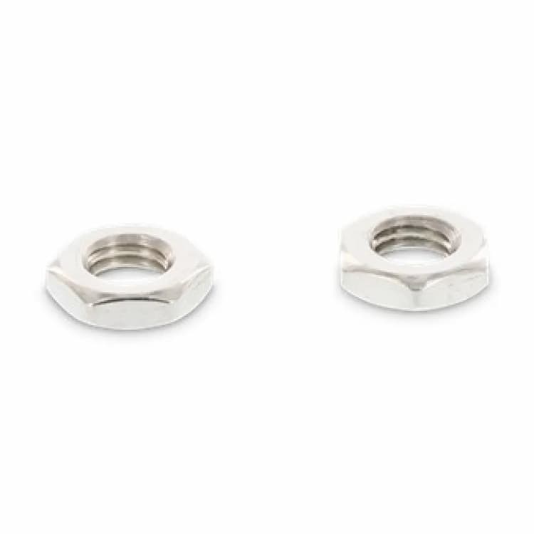 Гайка М2.5, DIN 439 ISO 4035 низкая шестигранная с фаской, нержавеющая сталь А2