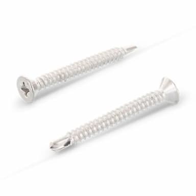 Саморез d4.8х90, DIN 7504 P с потайной головкой со сверлом PZ JP82, нержавеющая сталь А2