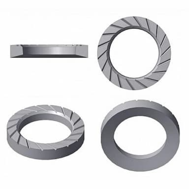 Шайба М16, ART 88126 стопорная с насечкой TECKENTRUP z, цинковые хлопья