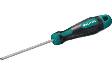Отвёртка HEX3х75 с шаровым наконечником, KRAFTOOL X-Drive 250075-3-075
