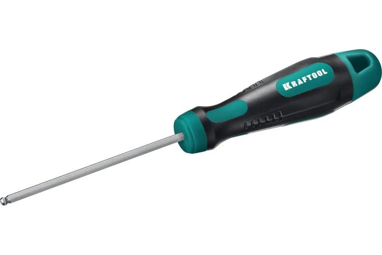 Отвёртка HEX3х75 с шаровым наконечником, KRAFTOOL X-Drive 250075-3-075