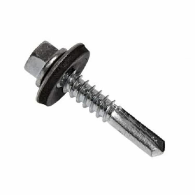 Саморез d5.5х25, кровельный по стали до 12 мм шайба EPDM SW8, оцинкованный