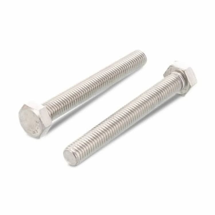 Болт М24х40, DIN 933 / ISO 4017 с шестигранной головкой и полной резьбой, нержавеющая сталь А4-80