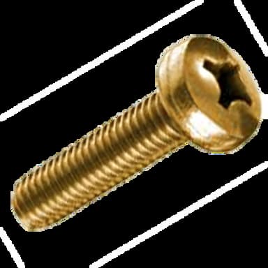 Винт М4х20, DIN 7985 с полукруглой головкой PH, латунь