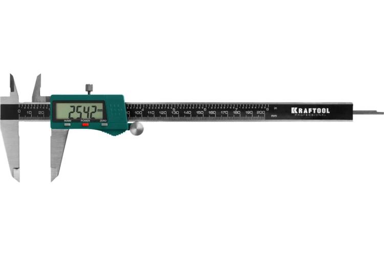 Штангенциркуль 200 мм цифровой, KRAFTOOL 34460-200