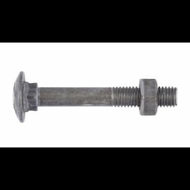 Болт 4.6 М20х280, DIN 603 / ISO 8677 мебельный с полукруглой головкой и квадратным подголовком с гайкой