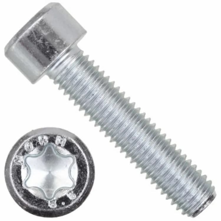 Винт 8.8 М8х35, DIN 912 / ISO 14579 с цилиндрической головкой TORX8 и внутренним приводом, оцинкованный