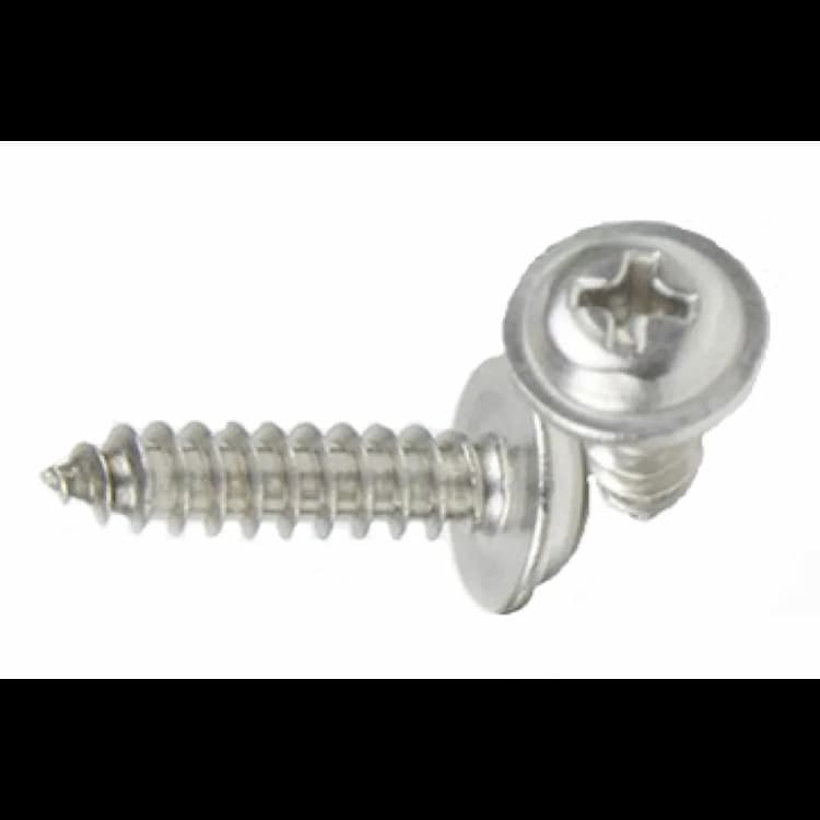 Саморез d4.8х25, DIN 968 c полукруглой головкой и пресс-шайбой, оцинкованный