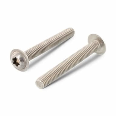 Винт М3х40, ISO 7380-2 с полукруглой головкой TORX10 с фланцем, нержавеющая сталь А4