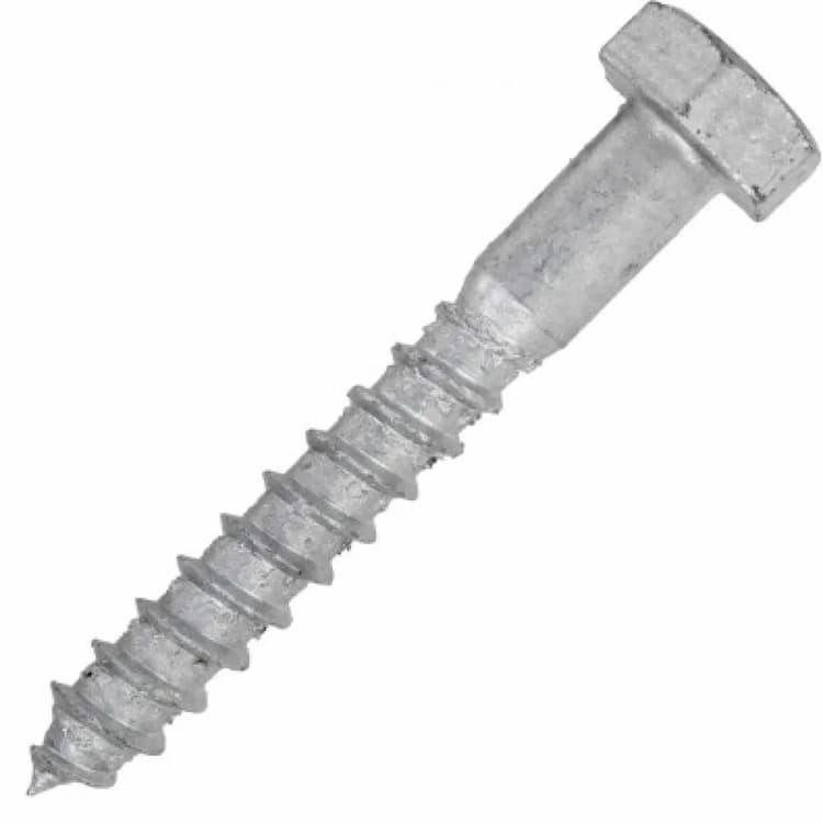 Шуруп d10х60, DIN 571 по дереву с шестигранной головкой, горячее цинкование