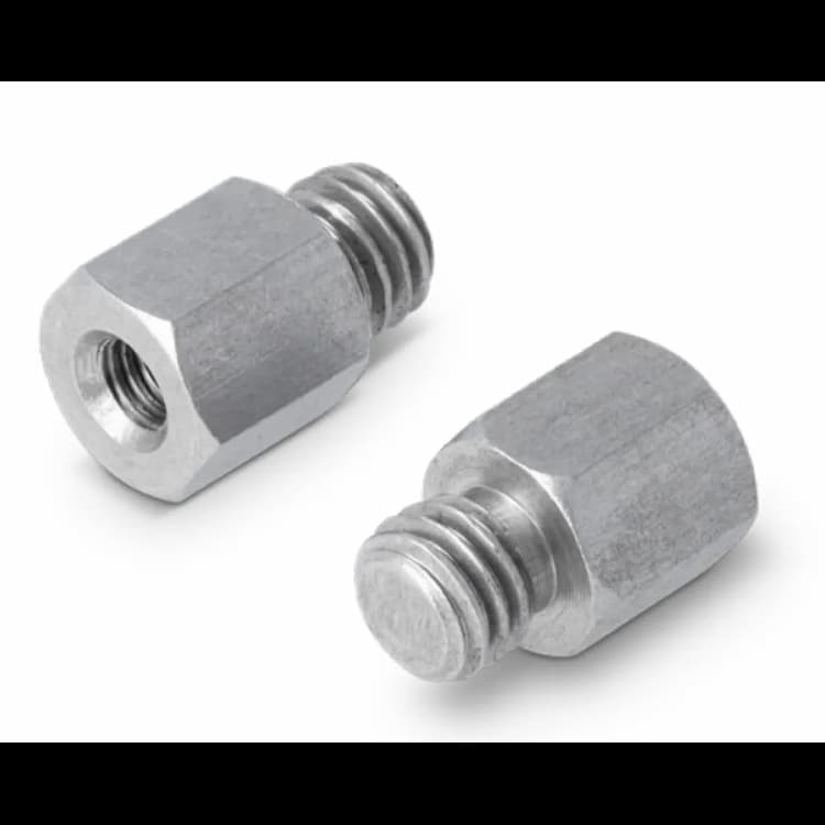 Гайка М10, ART 9171 переходная комбинир RD с внутренней М10 и внешней М12 резьбой, нержавеющая сталь А2