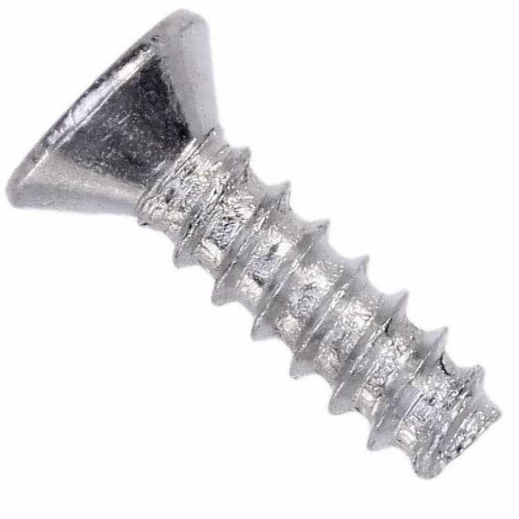 Саморез d6.3х45, DIN 7982 F / ISO 7050 f с потайной головкой тупоконечный PZ, оцинкованный