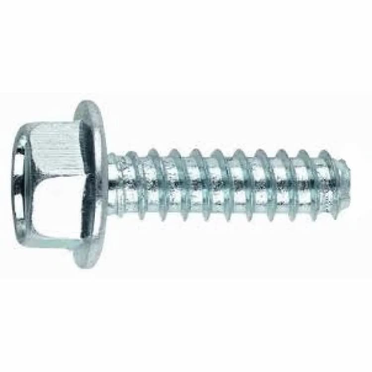 Саморез d6.3х19, DIN 6928 F c шестигранной головкой с фланцем тупоконечный, оцинкованный