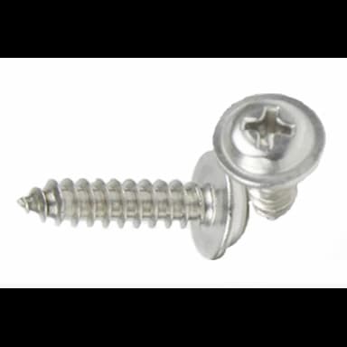 Саморез d2.9х13, DIN 968 c полукруглой головкой и пресс-шайбой, оцинкованный