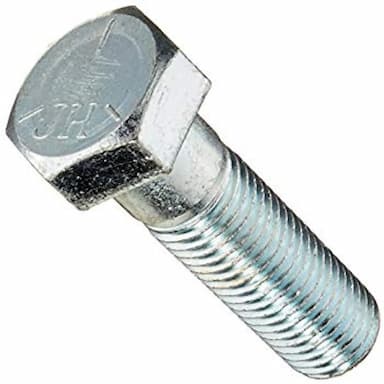 Болт Gr.5 UNC 1/2" x 1 1/2", DIN 931 с шестигранной головкой и неполной резьбой, оцинкованный