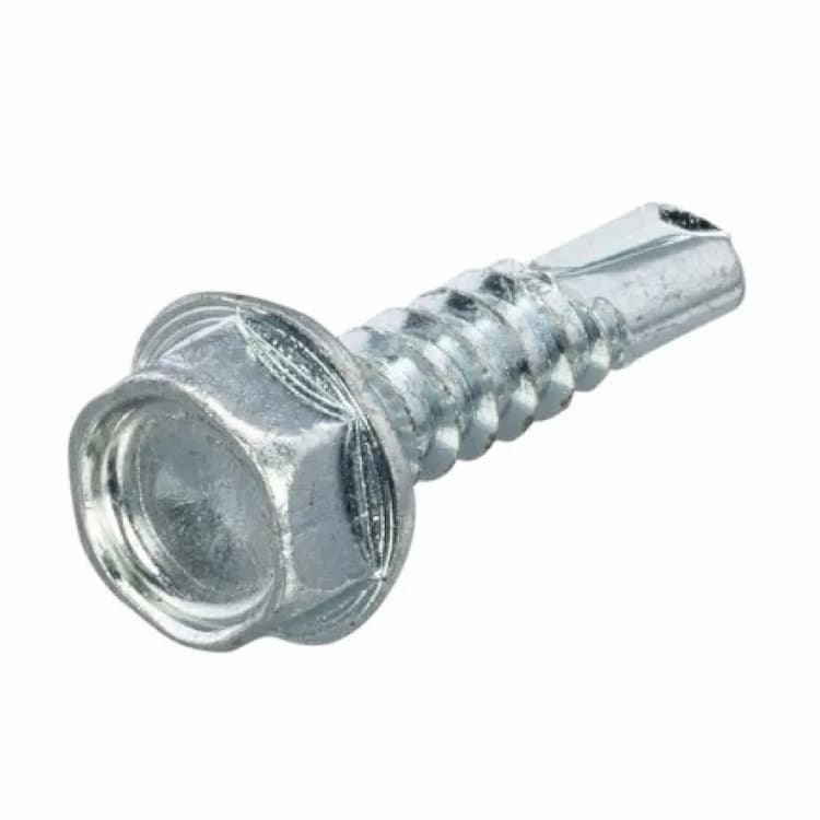 Саморез d6.3х70, DIN 7504 K с шестигранной головкой со сверлом JP76, оцинкованный