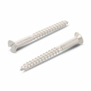 Шуруп d3х16, DIN 97 по дереву с потайной головкой и прямым шлицем, нержавеющая сталь А2