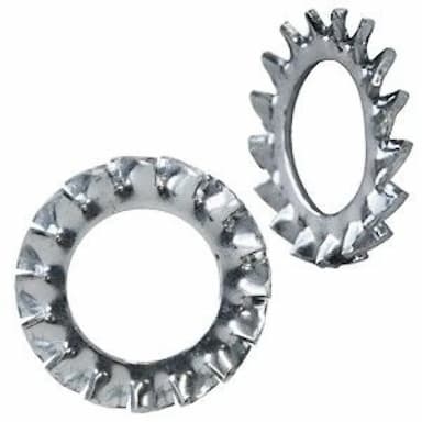 Шайба М8 d8.4, DIN 6798 A cтопорная с внешними зубьями, оцинкованная