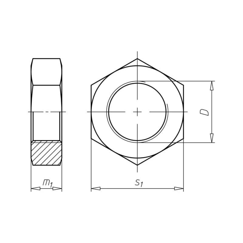 DIN 439 B — чертёж