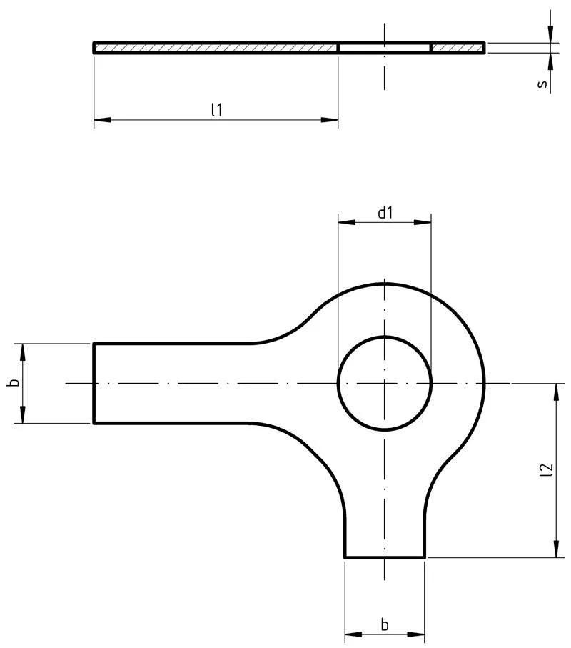 DIN 463 — чертёж