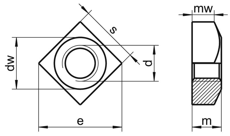 DIN 557 — чертёж