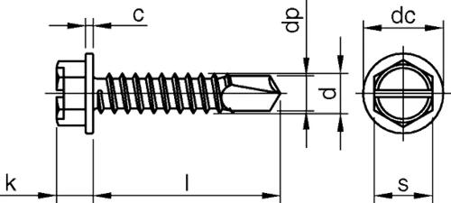 DIN 6928 C — чертёж