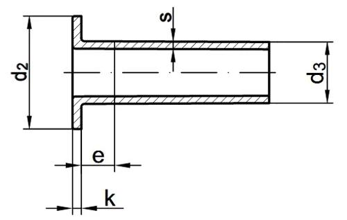 DIN 7338 B — чертёж