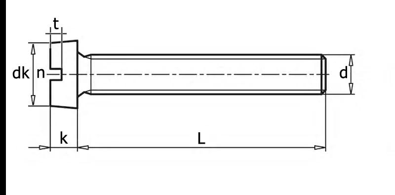 DIN 84 — чертёж