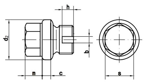 DIN 910 — чертёж